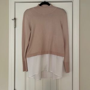 Chico’s mock neck layered sweater